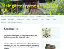 Tablet Screenshot of kgv-stadtfeld.de